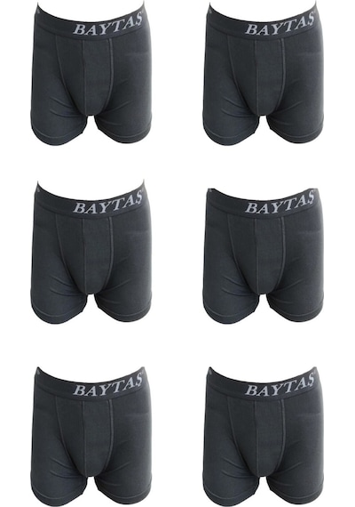 Baytaş Erkek Pamuklu Likralı Boxer 6'lı Paket 001