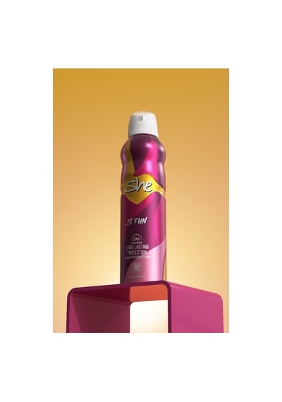 She Fun Kadın Deodorant Sprey 150 Ml Eğlenceli Koku İle 24 Saat Koruma Sunar