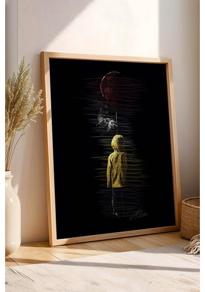 Pennywise It O Çerçeveli Tablo - Estetik Poster