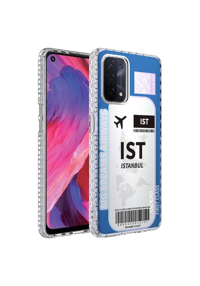 Oppo A74 4G Kilif Airbag Kenarli Renkli Desenli Elegans Kilif 561994136