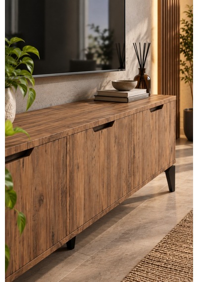 Sulorahome Sehpası 160x35 Cm Antik Ceviz
