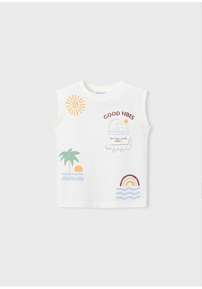 Mayoral Yazlık Erkek Çocuk Çift Tshirtlı 3'lü Şortlu Takım - Sarı Turuncu