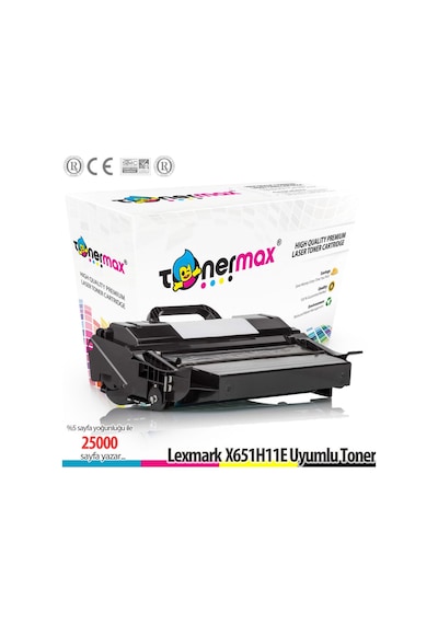 Tonermax Lexmark X651H11E Uyumlu Toneri 25K X650 / X651 / X652 / X654 / X