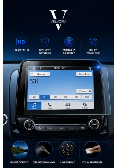 Ford Fiesta 1.1 Style 8 Inç Navigasyon Multimedya Nano Hd Ekran Koruyucu