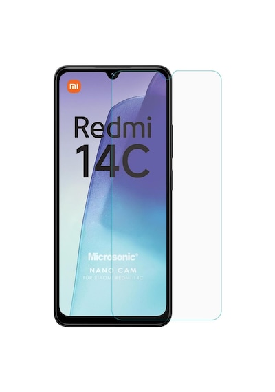 Xiaomi Redmi 14c Nano Glass Cam Ekran Koruyucu Redmi 14c İle Uyumlu Ekran Koruyucu - Şeffaf