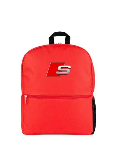 Audi S Line Logo Kırmızı Sırt Çantası