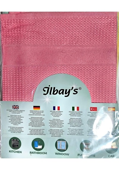 İlbay's Sihirli Mikrofiber Temizlik Bezi 40x60 Cm 3'lü Set Belirtilmemiş