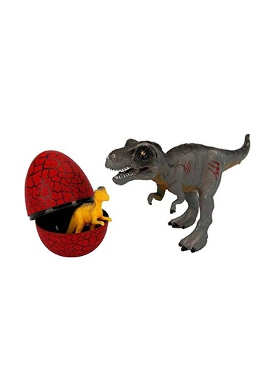 Dinozor Ve Yavrusu Oyun Seti - Renkli Eğlenceli Figürler