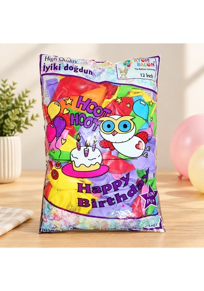 İyi Ki Doğdun Balon 100'lü Açık Pembe