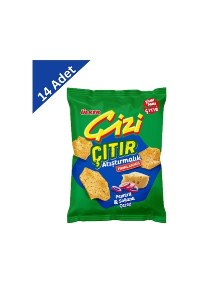 Çizi Çıtır Peynir Ve Soğanlı Kraker 50 Gr X 14 Adet