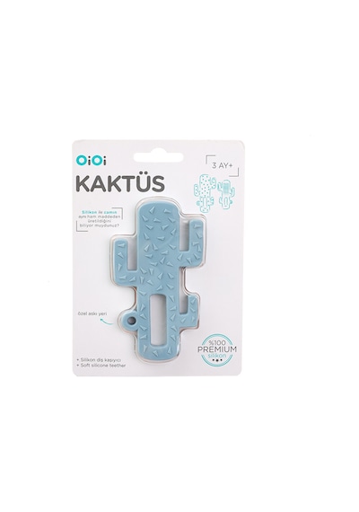 Silikon Diş Kaşıyıcı Kaktüs Mavi 5 Adet