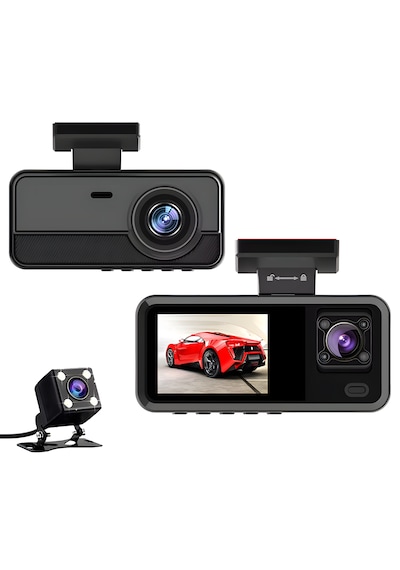 İdragon A15 Wıfı 3 Kameralı Full Hd Araç Kayıt Sistemi - Ön, İç Ve Arka Kamera