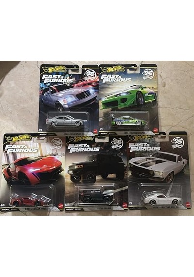Hot Wheels Premium Fast And Furious 25. Yıl Özel Koleksiyon Araba Seti, 5'li Paket, 3+ Yaş, Model Hnw46 979n