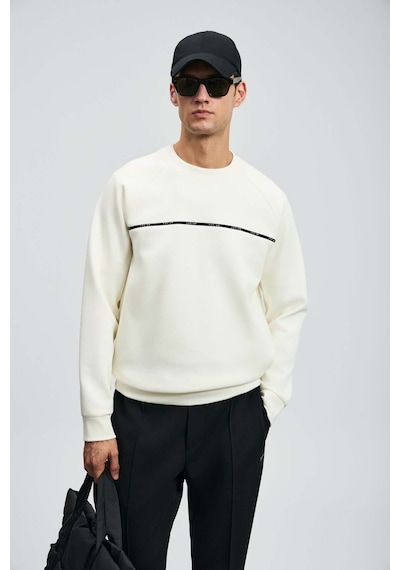 Lufian Kırık Beyaz Erkek Sweatshirt 112030181 Kırık Beyaz