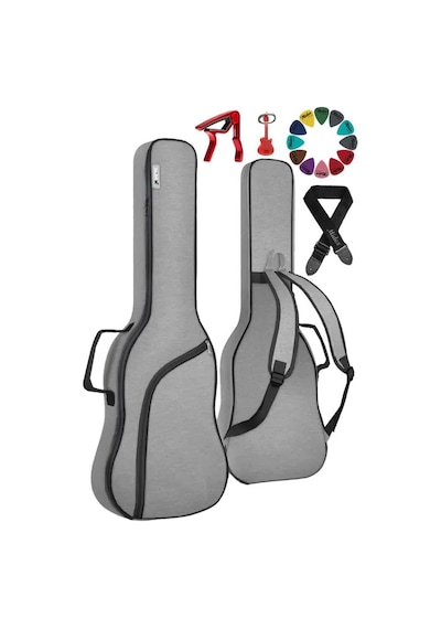 Midex Cs-41pak Akustik Gitar Çantası Soft Case Kılıf Gigbag Askı Capo Pena Dahil