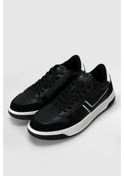 Lufian 112230229 Jack Sneaker Erkek Deri Ayakkabı Siyah