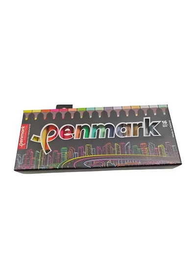 Penmark Fosforlu Kalem Seti 16lı 4 Neon 4 Pastel 4 Tropik 4 Simli Çok Renkli