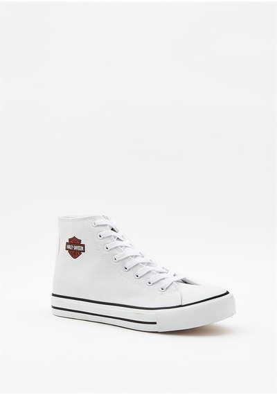 Harley Davidson 023m100382 Pittsburgh Plain White Erkek Sneaker Beyaz