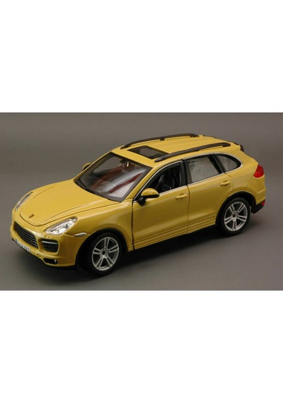 Burago Porsche Cayenne Turbo 1/24 Sarı Model Araba