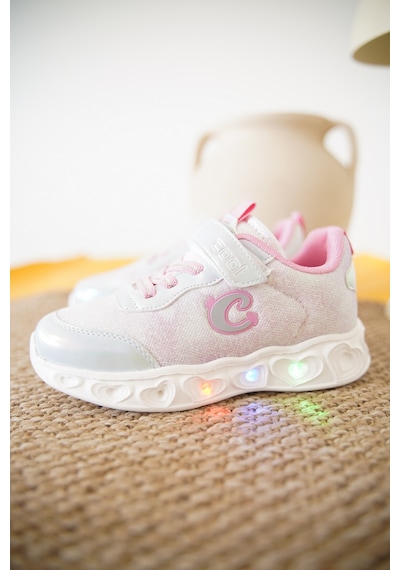 Daxtors Yuki Cırtlı Kız Çocuk Sneaker Spor Ayakkabı Gümüş