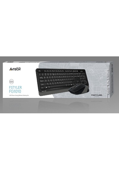 A4 Tech Fg1010 2.4G Gri Q Fn-Mm Klv+Optik Mouse Set 546044813