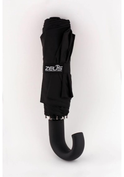 Zeus&Co. Siyah J Saplı Rüzgarda Kırılmayan Tam Otomatik Şemsiye (394574297) Siyah