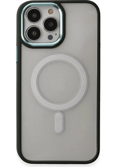 Mey İthalat Apple Uyumlu iPhone 15 Pro Max Kılıf Room Magneticsafe Silikon - Köknar Yeşili Çok Renkli