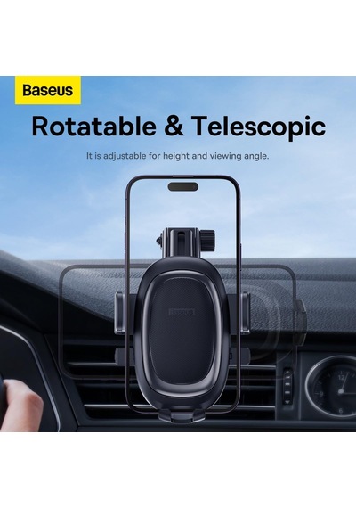 Lexroo Ultracontrol Pro Serisi Clamp-type Araç İçi Telefon Tutucu Set Cluster, Siyah Standart