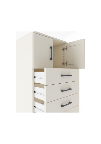 Hyperion Dolap Tek Raflı 7 Çekmeceli 2 Kapaklı 60x44x182 Aytaşı-aytaşı Aytası