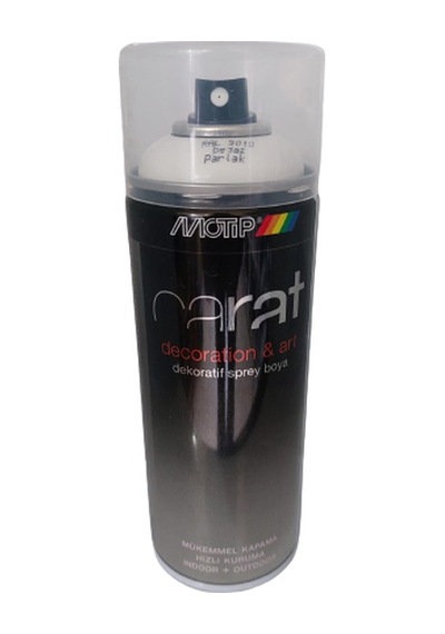 Motip Carat Ral9010 Beyaz Parlak Sprey Boya 400Ml