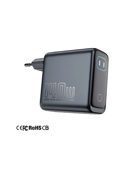 Gan Power Gn-05 140w 4 Portlu Gan Hızlı Şarj Cihazı + 60w Hızlı Şarj Kablosu Hediyeli - Tft Akıllı Renkli Ekran, Yapay Zeka Sıcaklık Kontrollü Adaptör .