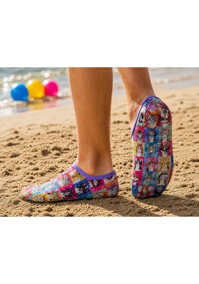 Gripptoes Kaymaz Damla Tabanlı Deniz&havuz Çorabı H1 Çok Renkli