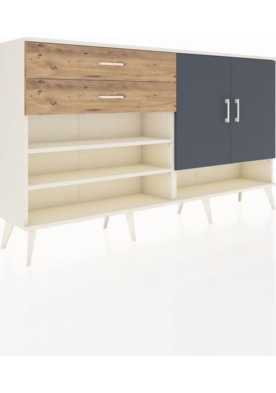 Arges Konsol 4 Raflı 2 Çekmeceli 2 Kapaklı 176x30x99 Aytaşı-antra Aytaşı-antrasit/çam Arges Konsol 4 Raflı 2 Çekmeceli 2 Kapaklı 176x30x99 Aytaşı-antra Aytaşı-antrasit/çam