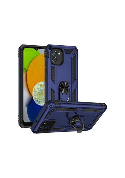 Galaxy A03 Kılıf Zore Vega Kapak Mavi