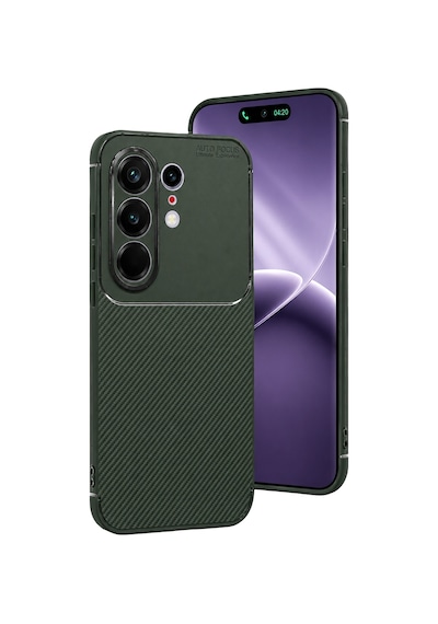 Newface - 754 - Tecno Camon 50 Pro 5g Auto Focus Karbon Kapak - - Csmo-tex - Koyu Yeşil