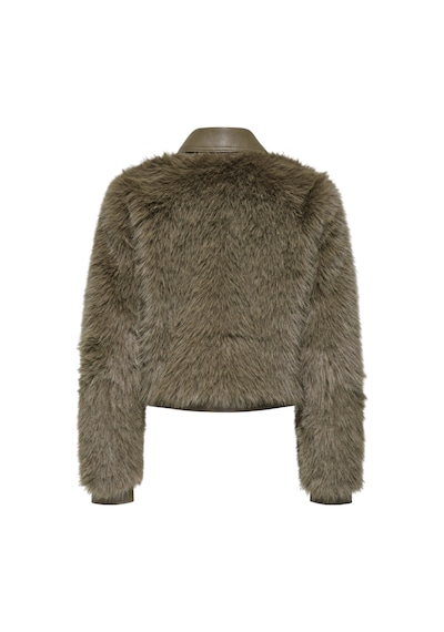 Kadın Kahve Onlyumi Life Faux Fur Jacket Otw Ceket 15356776 Toprak