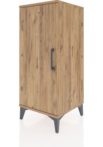 Hyperion Komodin 2 Raflı Tek Kapaklı 44x44x106 Çam-çam Çam