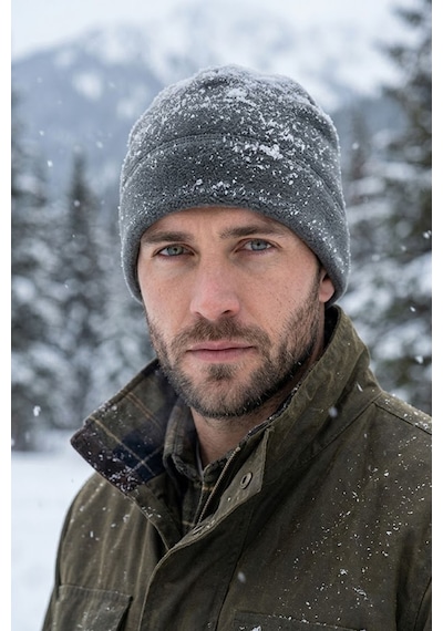 Unisex Termal Polar Bere Kışlık Sıcak Tutan Rüzgar Geçirmez Kulak Kapatan Outdoor Bere Gri
