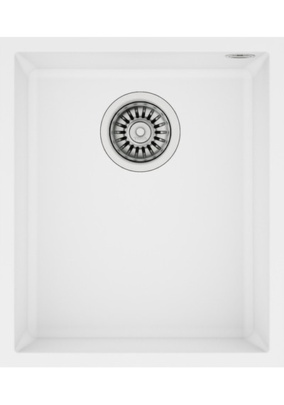 Teka Square 34.40 Tg Tek Hazneli Tezgahaltı Tegranite Eviye - Arctic White - 115230034