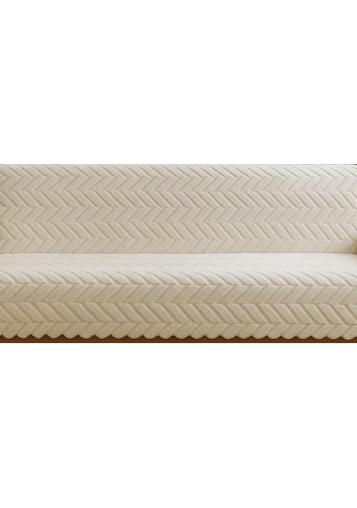 1 Adet Royam Peluş Pamuklu Sünger Tabanlı Kaymaz Koltuk Çekyat Örtüsü 160 X 210 Çok Renkli