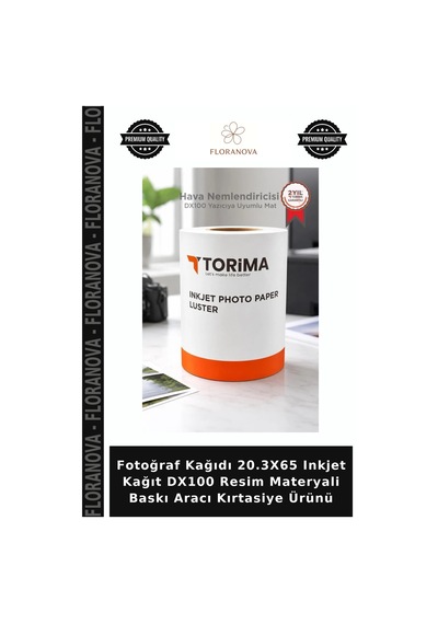 Fotoğraf Kağıdı 20.3x65 Inkjet Kağıt Dx100 Resim Materyali Baskı Aracı Kırtasiye Ürünü