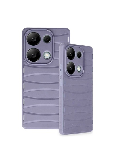 Ankaverse Redmi Note 13 Pro 4g Kılıf Bibercas Silikon Kapak - Lila