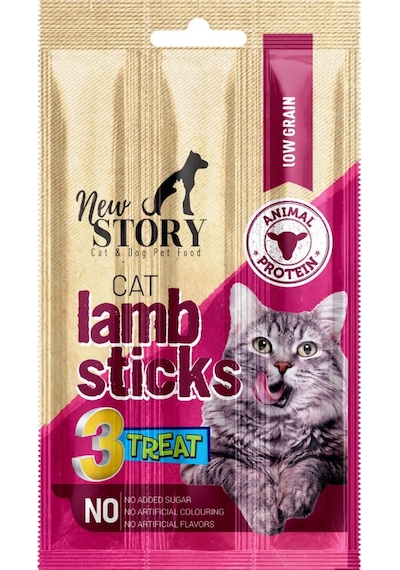 Cat Lamb Stick 6 Adet 3x5gr. Kuzu Etli, Çubuk, Kedi Ödül Maması