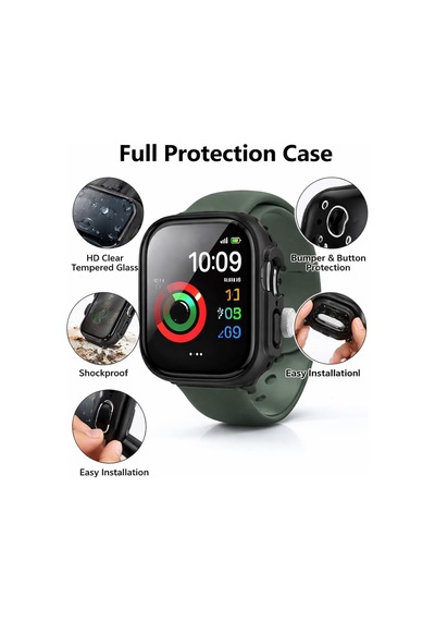 Apple Watch Ultra İle Uyumlu 49mm İle Uyumlu Pc Çerçeve Tam Koruyucu Kılıf, Apple Watch Ultra İçin 49mm Köşeleri Kapatan Koruyucu Siyah Önü Kapalı Çok Renkli Apple Watch Ultra İle Uyumlu 49mm İle Uyumlu Pc Çerçeve Tam Koruyucu Kılıf, Apple Watch Ultra İçin 49mm Köşeleri Kapatan Koruyucu Siyah Önü Kapalı Çok Renkli