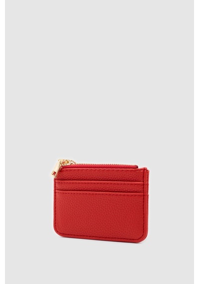 Shule Bags Nook Fermuarlı Charm Kartlık Kırmızı