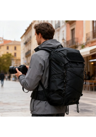 Leofoto All-in-one Travel & Outdoor Camera Backpack With Large Insert Black, 35l