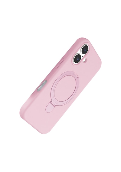 Apple iPhone Uyumlu  17 Uyumlu Regal Magsafe Standlı Kapak - Açık Pembe