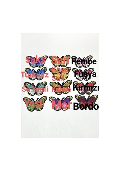 Kelebek Arma/ütü İle Yapışan Arma / 7x4 Cm /b10/, Saks