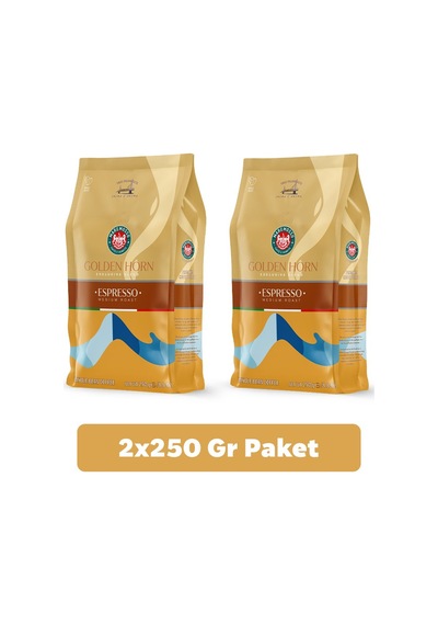 Espresso Golden Horn Blend 2x250 Gr. Çekirdek Veya Öğütülmüş Kahve Çekirdek Kahve