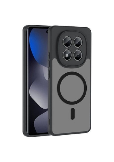 Xiaomi Redmi Note 14 Pro 4g Kılıf M-safe Şarj Özellikli Zore Babet Kapak Xiaomi Redmi Note 14 Pro 4g Zore - Siyah
